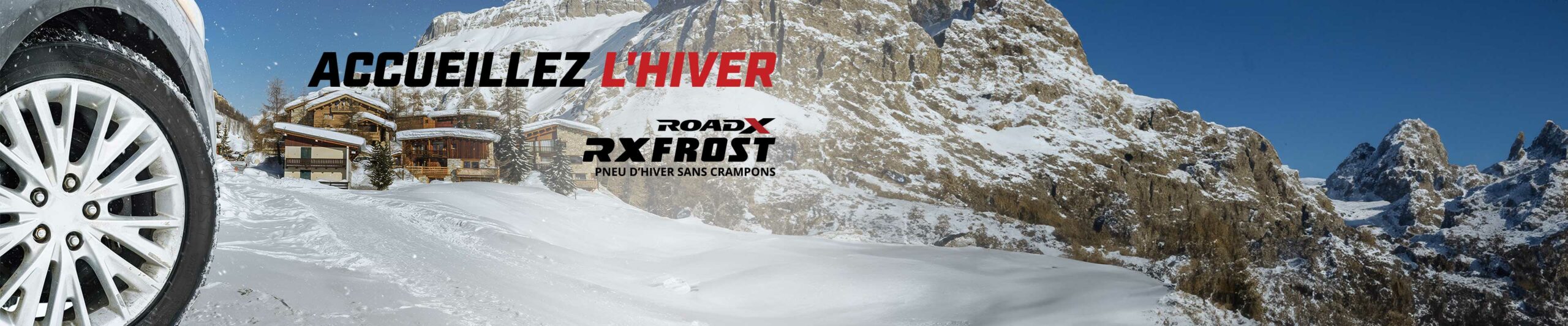 Accueillez l'hiver, RoadX RXFrost WU01 Pneu d'hiver sans crampons